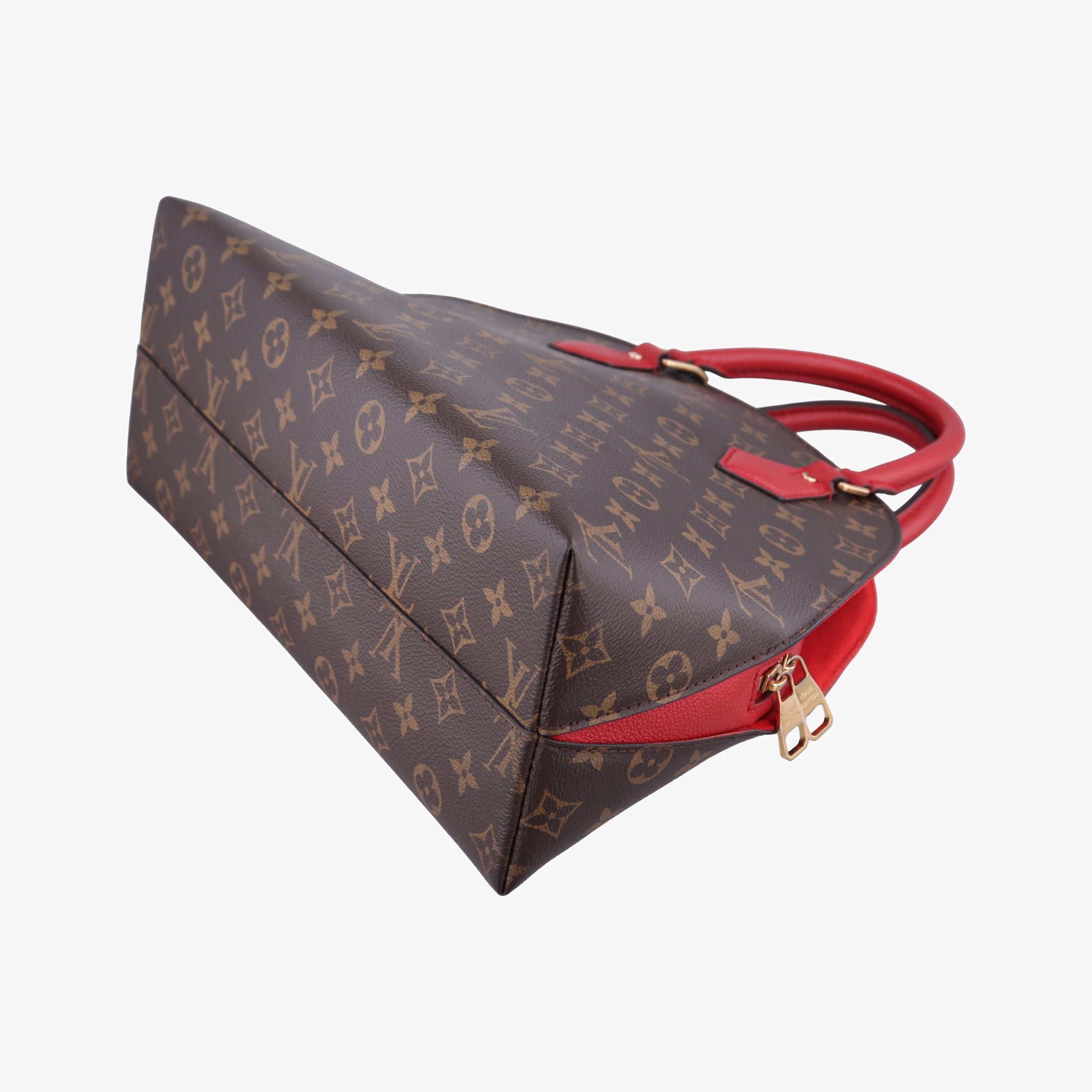 Pre-owned Louis Vuitton Alma Bag Into Bag Brown×Rouge Monogram Canvas M41779 shoulderbag | stylenewstar