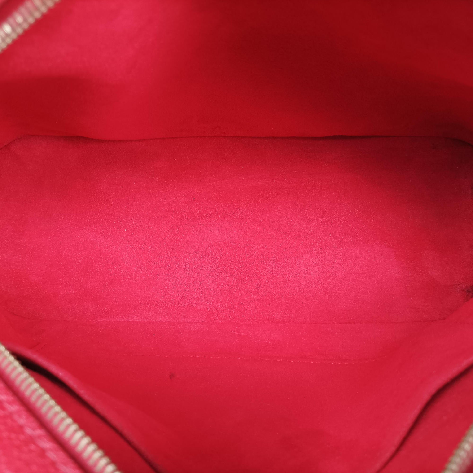 Pre-owned Louis Vuitton Alma Bag Into Bag Brown×Rouge Monogram Canvas M41779 shoulderbag | stylenewstar