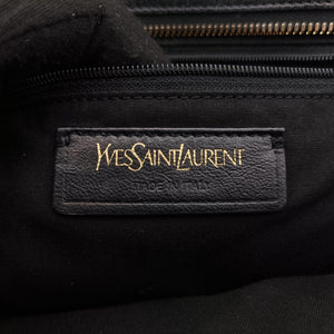 Pre-owned Yves Saint Laurent Cabas ChYc Black Leather 400666 shoulderbag | stylenewstar