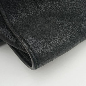 Pre-owned Yves Saint Laurent Cabas ChYc Black Leather 400666 shoulderbag | stylenewstar