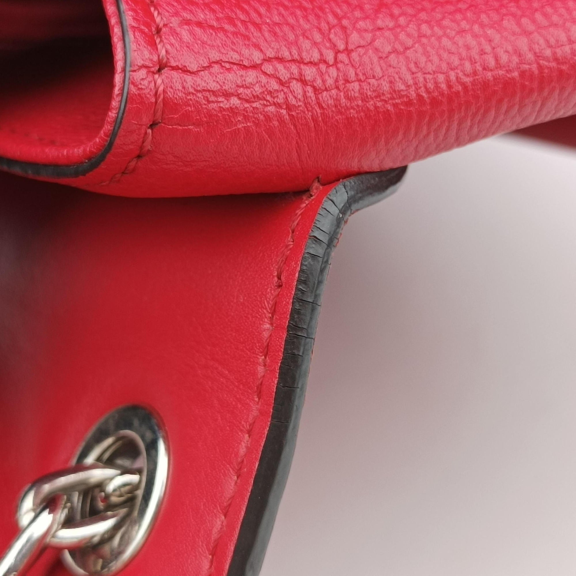 Vintage Louis Vuitton Very Chain Bag Ruby leather M44285 shoulderbag | stylenewstar