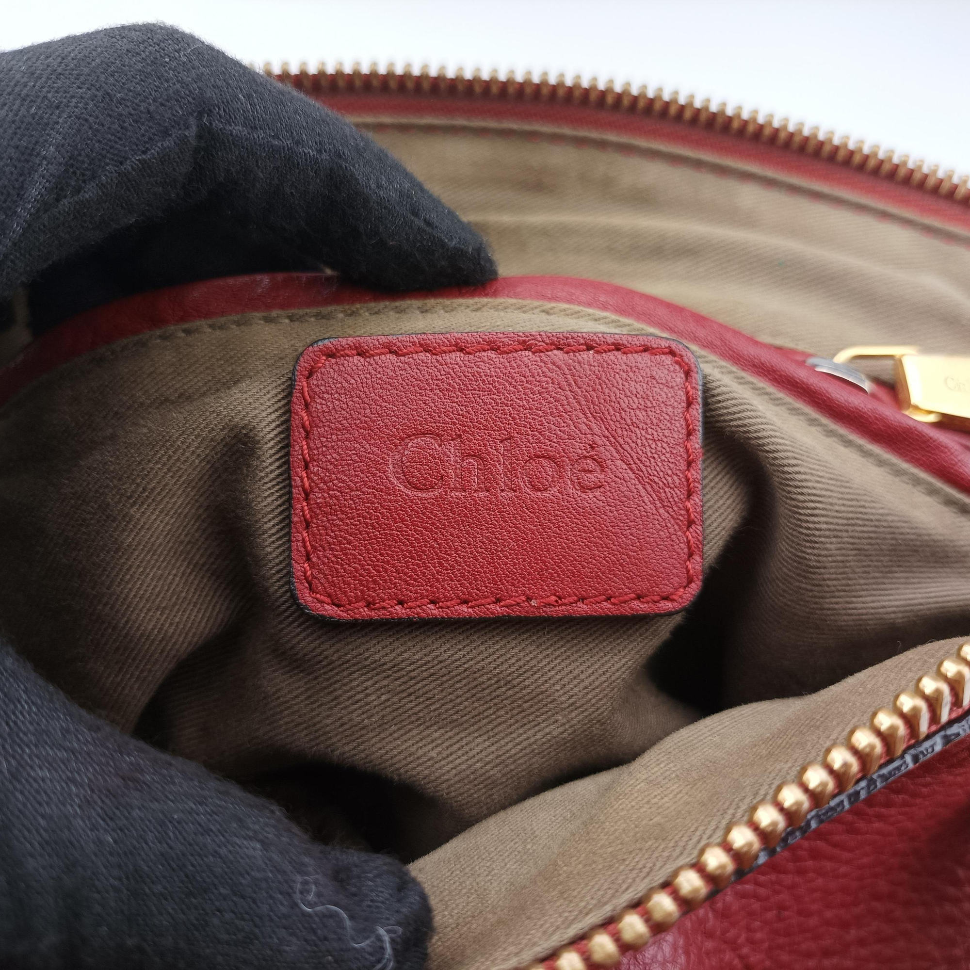 Pre-owned Chloe Mercy Red Leather  shoulderbag | stylenewstar