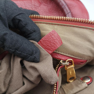 Pre-owned Chloe Mercy Red Leather  shoulderbag | stylenewstar