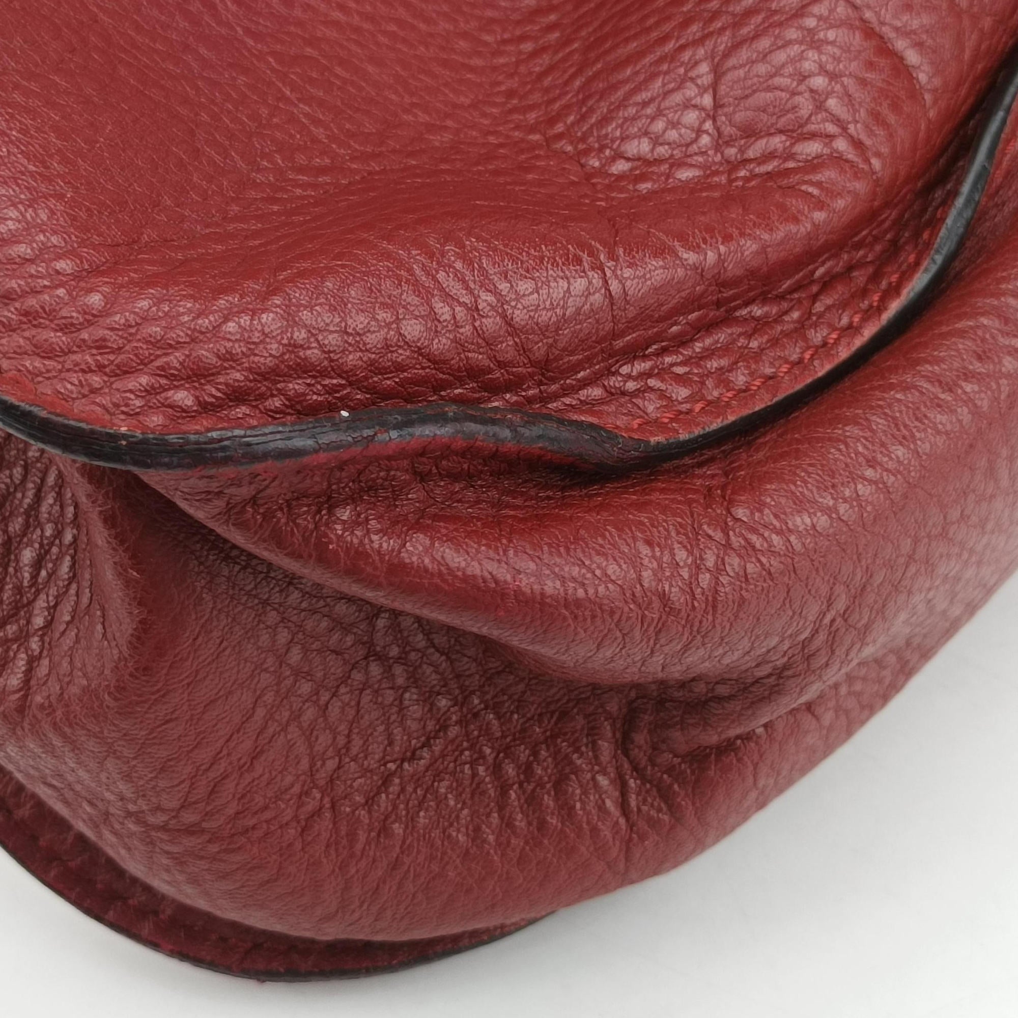Pre-owned Chloe Mercy Red Leather  shoulderbag | stylenewstar