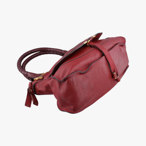 Pre-owned Chloe Mercy Red Leather  shoulderbag | stylenewstar