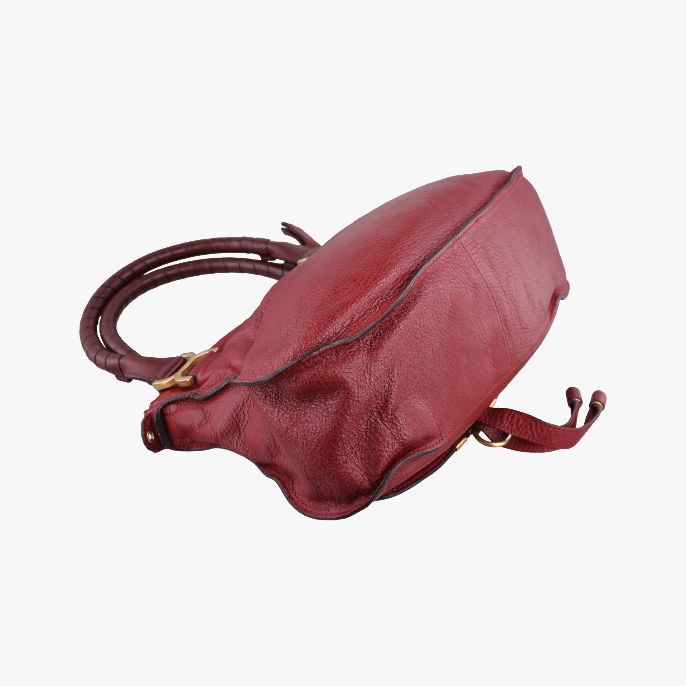 Pre-owned Chloe Mercy Red Leather  shoulderbag | stylenewstar