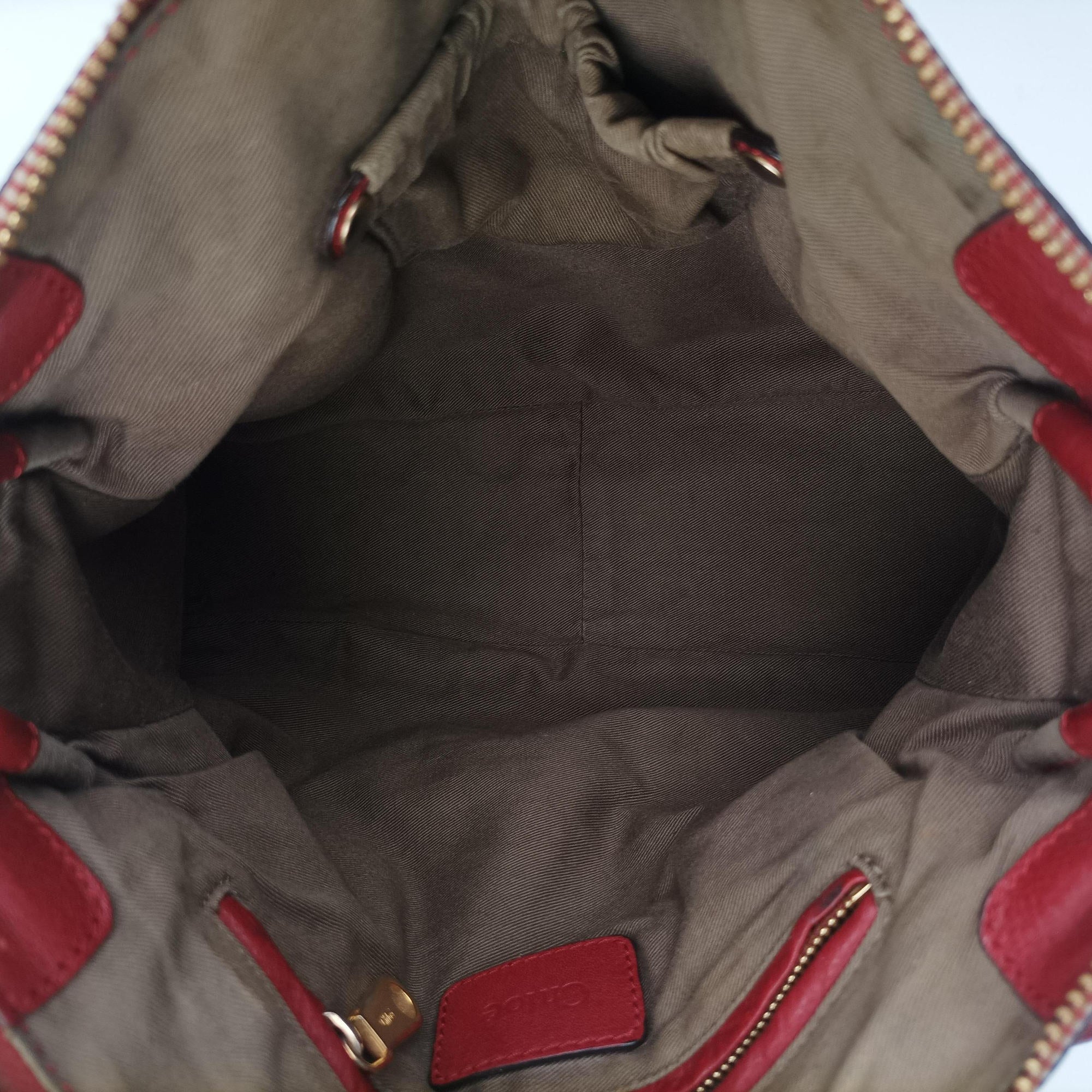 Pre-owned Chloe Mercy Red Leather  shoulderbag | stylenewstar