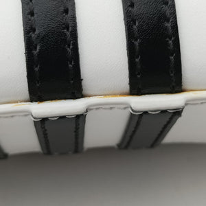 Pre-owned Balenciaga Hourglass adidas White x black Leather  shoulderbag | stylenewstar