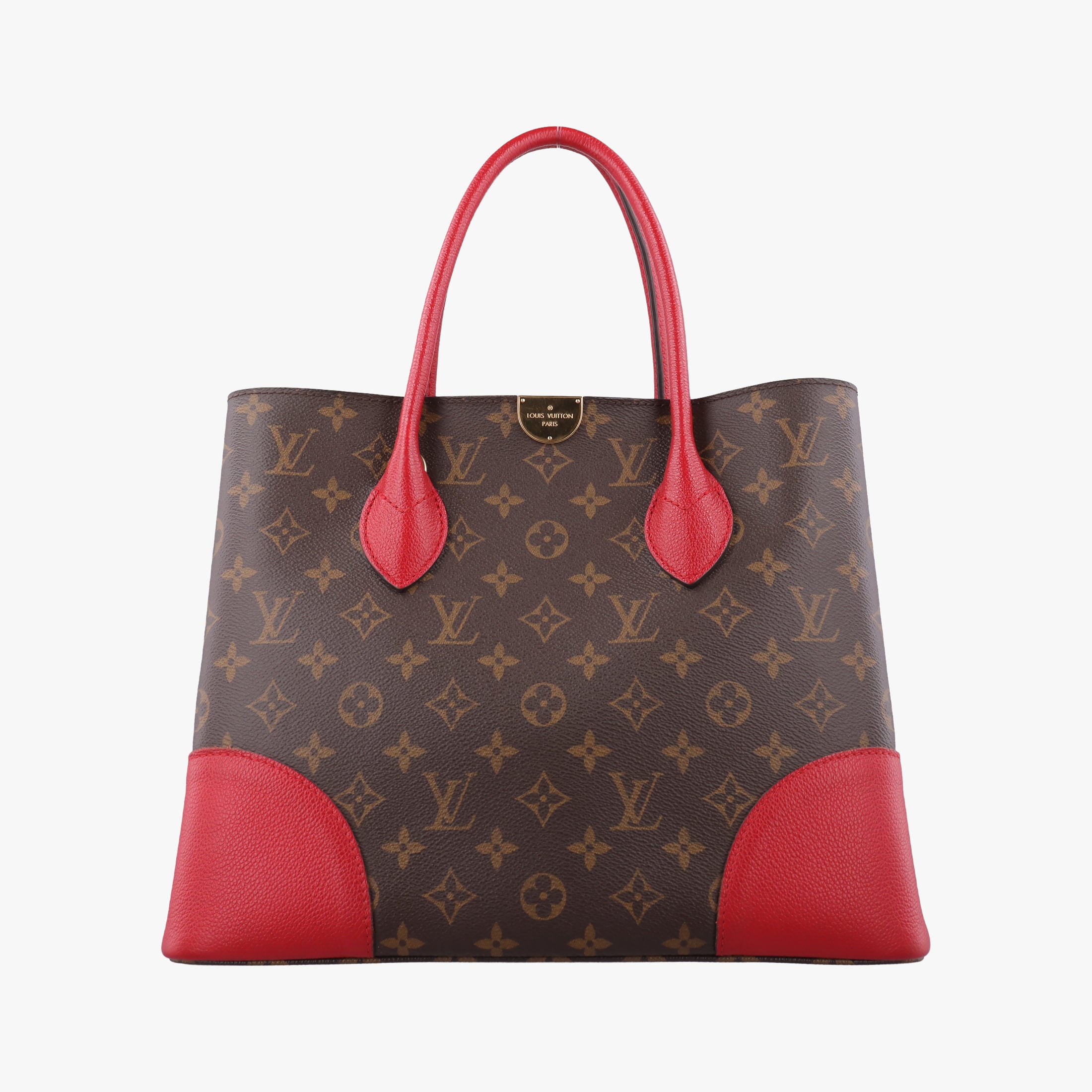 Pre-owned Louis Vuitton FLANDRIN Brown×CERISE Monogram Canvas×calf leather M41596 handbag | stylenewstar