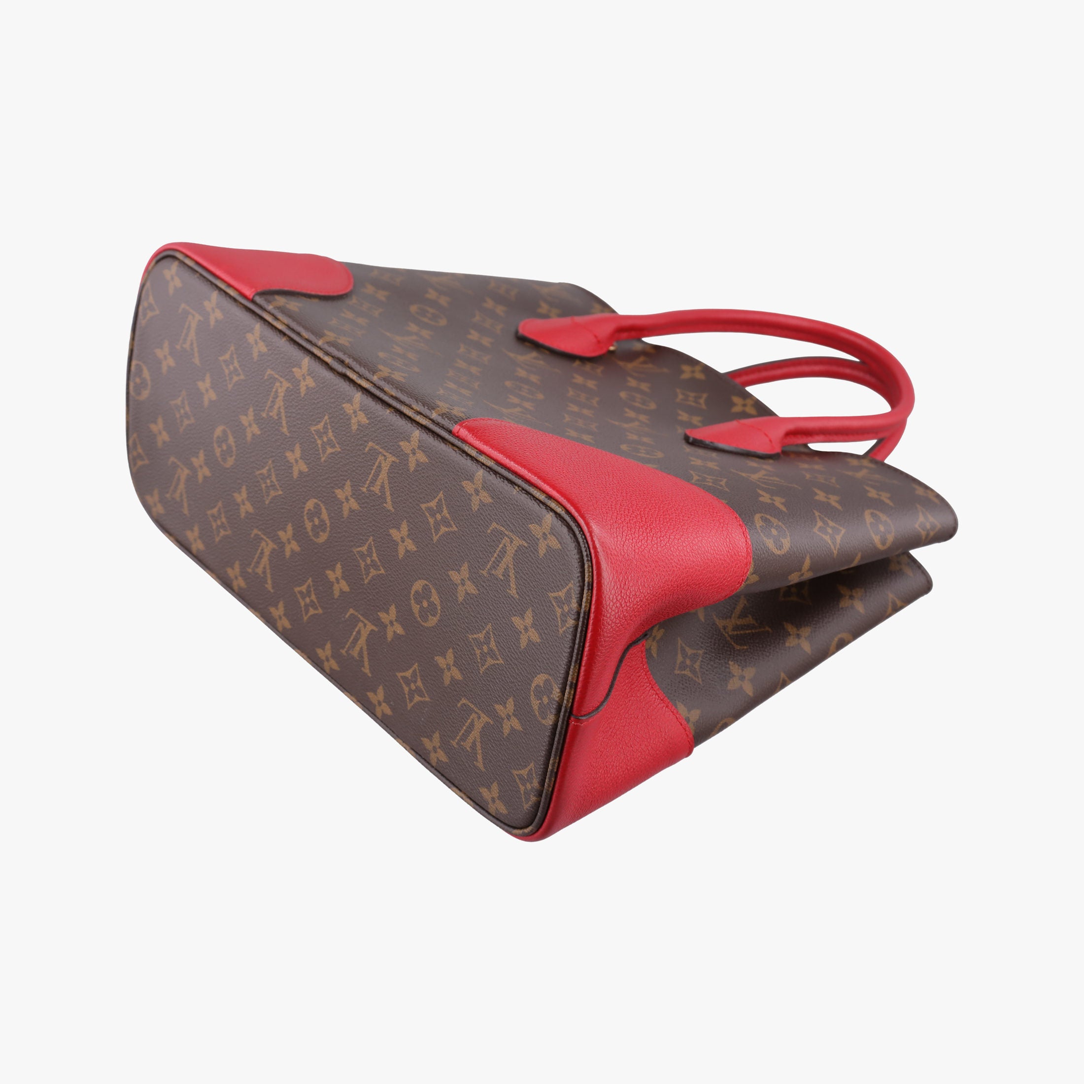 Pre-owned Louis Vuitton FLANDRIN Brown×CERISE Monogram Canvas×calf leather M41596 handbag | stylenewstar