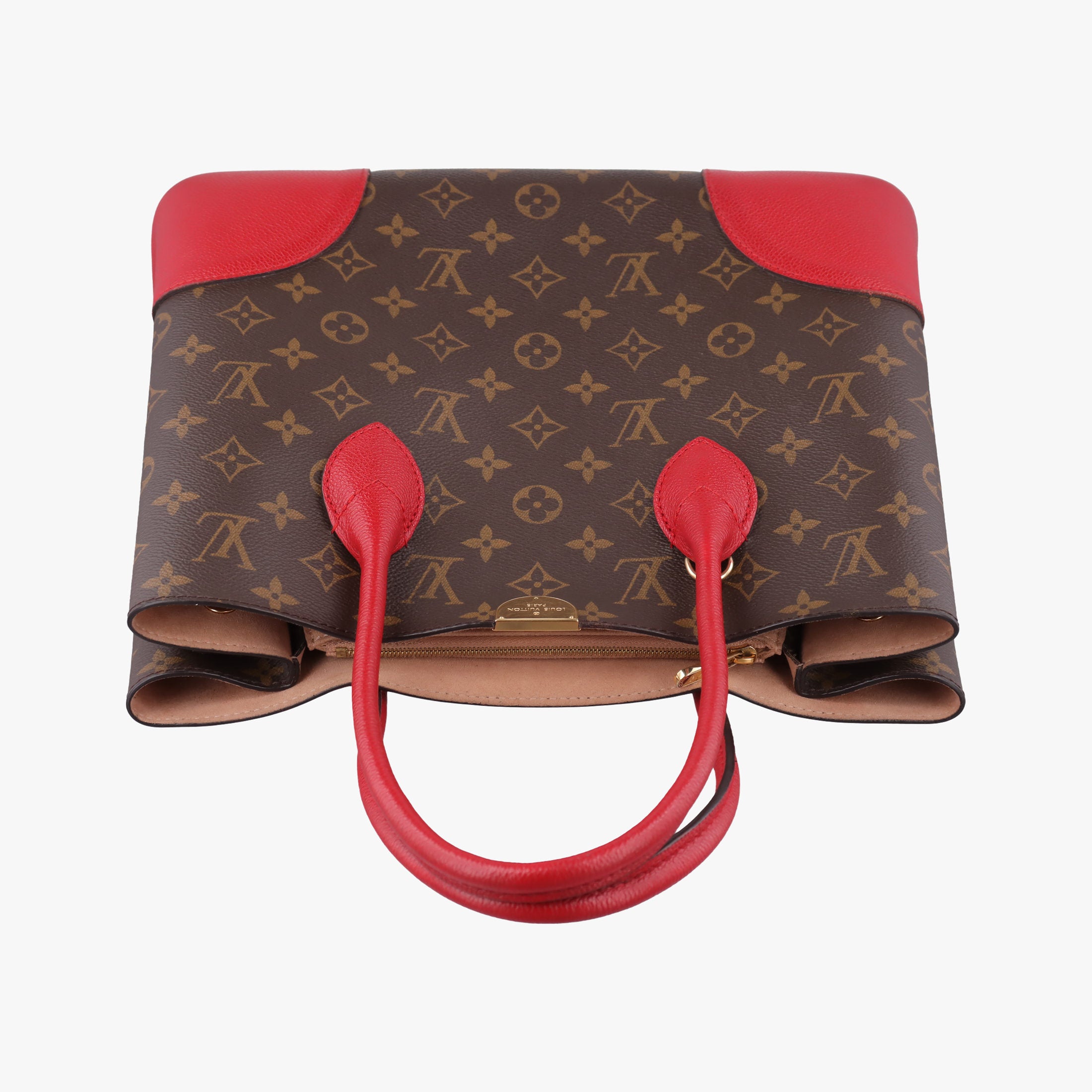Pre-owned Louis Vuitton FLANDRIN Brown×CERISE Monogram Canvas×calf leather M41596 handbag | stylenewstar