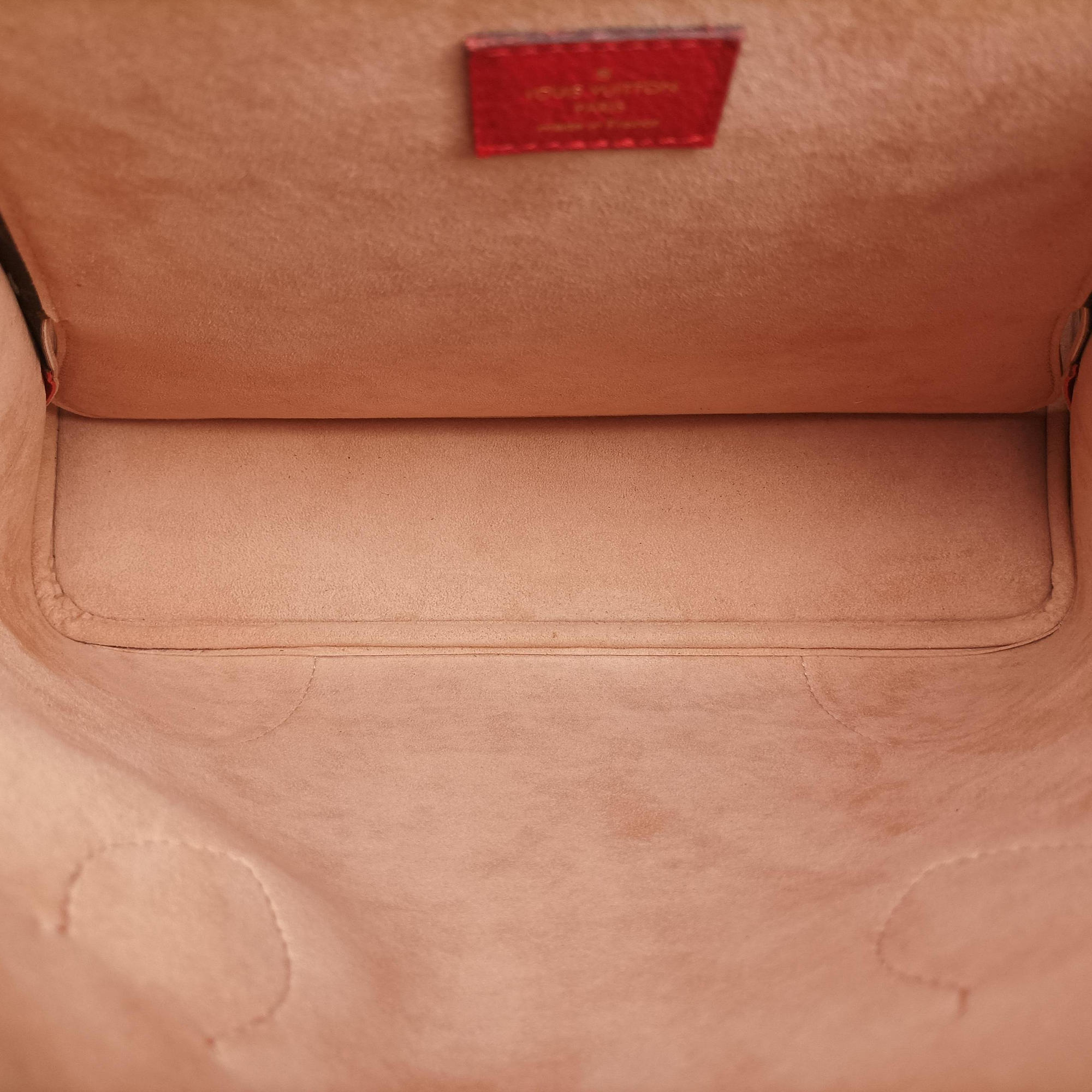 Pre-owned Louis Vuitton FLANDRIN Brown×CERISE Monogram Canvas×calf leather M41596 handbag | stylenewstar