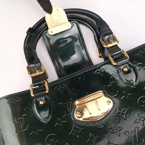 Pre-owned Louis Vuitton MELROSE AVENUE Bleu Nuit Vernis M93756 handbag | stylenewstar