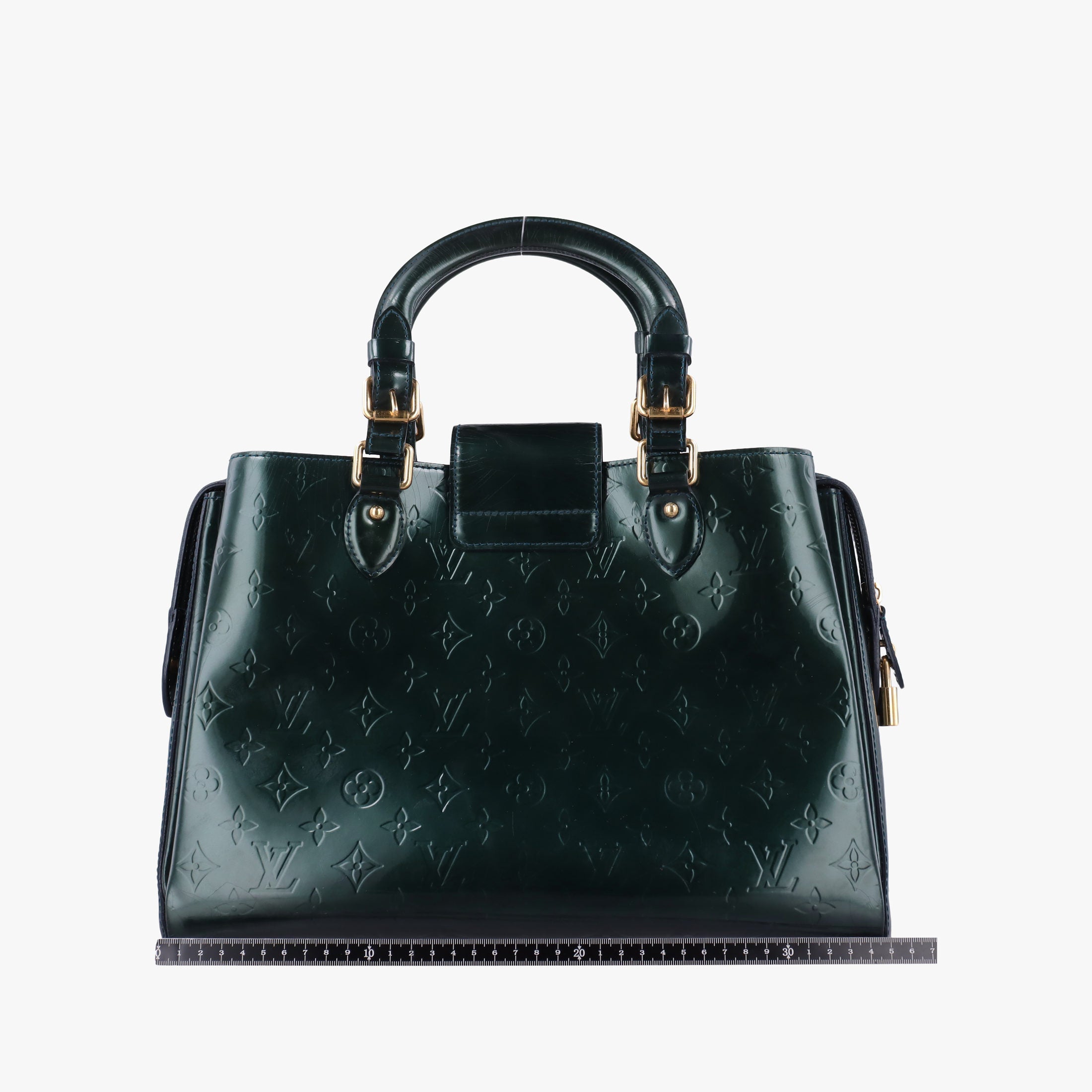 Pre-owned Louis Vuitton MELROSE AVENUE Bleu Nuit Vernis M93756 handbag | stylenewstar