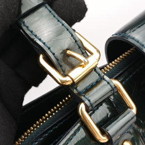 Pre-owned Louis Vuitton MELROSE AVENUE Bleu Nuit Vernis M93756 handbag | stylenewstar