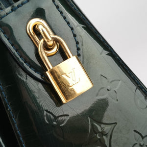 Pre-owned Louis Vuitton MELROSE AVENUE Bleu Nuit Vernis M93756 handbag | stylenewstar