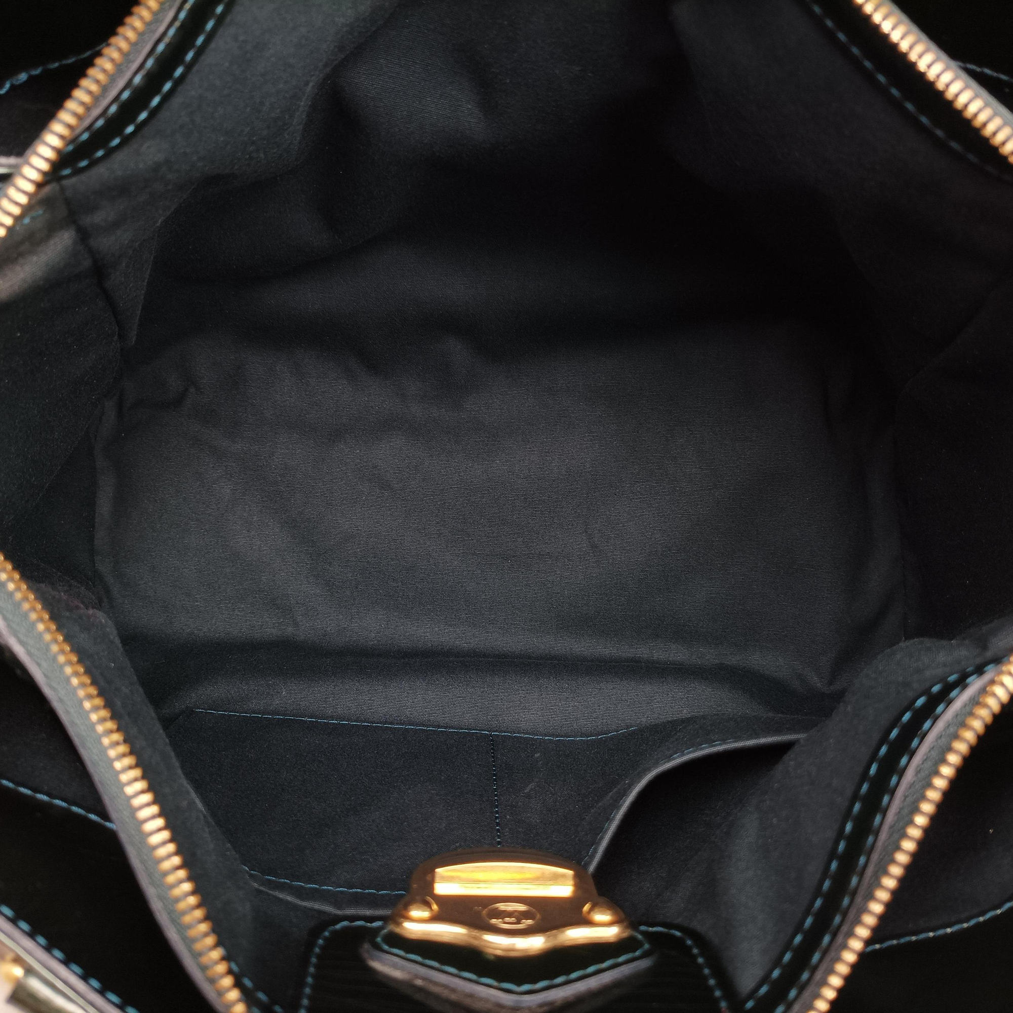 Pre-owned Louis Vuitton MELROSE AVENUE Bleu Nuit Vernis M93756 handbag | stylenewstar