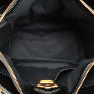 Pre-owned Louis Vuitton MELROSE AVENUE Bleu Nuit Vernis M93756 handbag | stylenewstar
