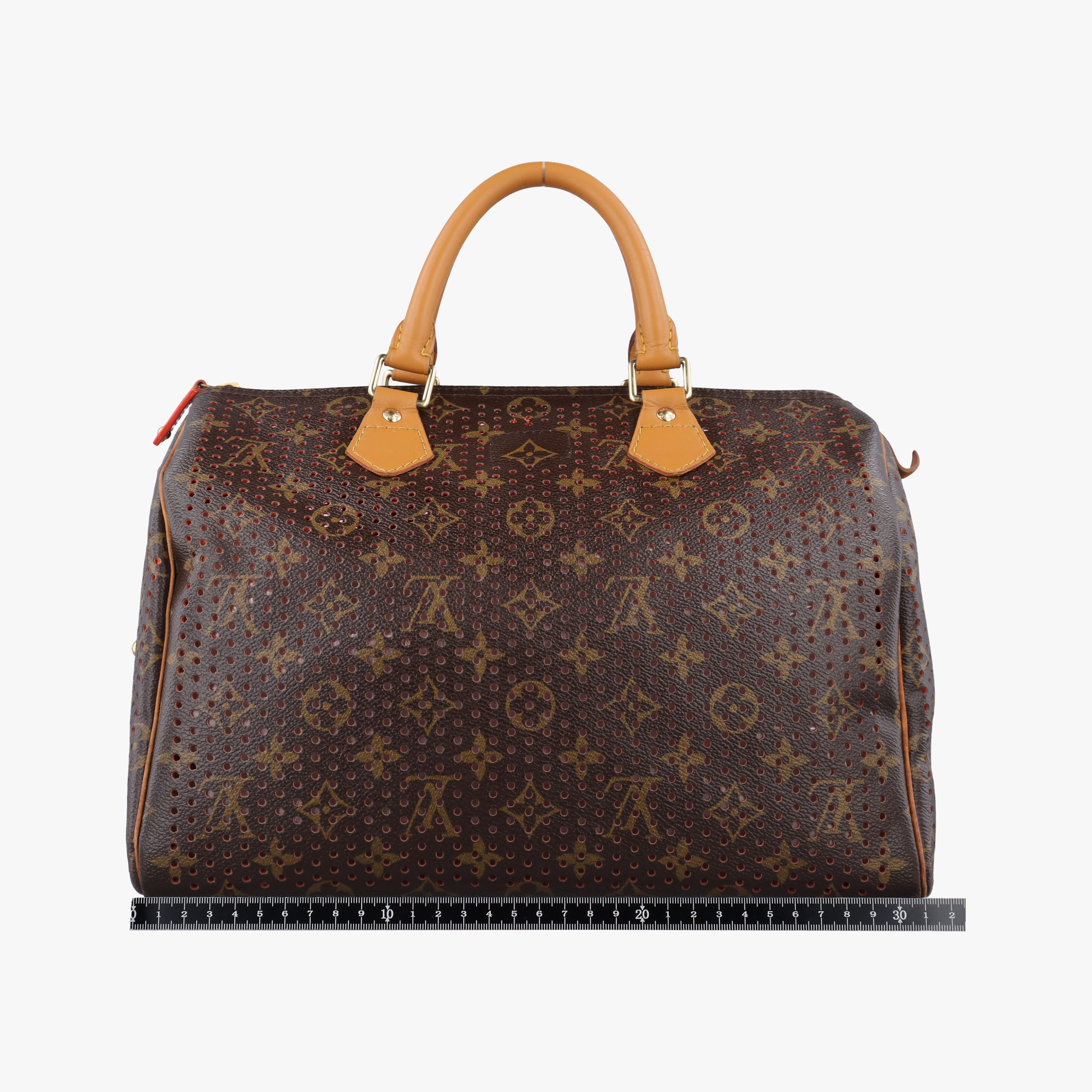Pre-owned Louis Vuitton Speedy30 brown×Fuchsia Pink Monogram Perfo M95180 handbag | stylenewstar