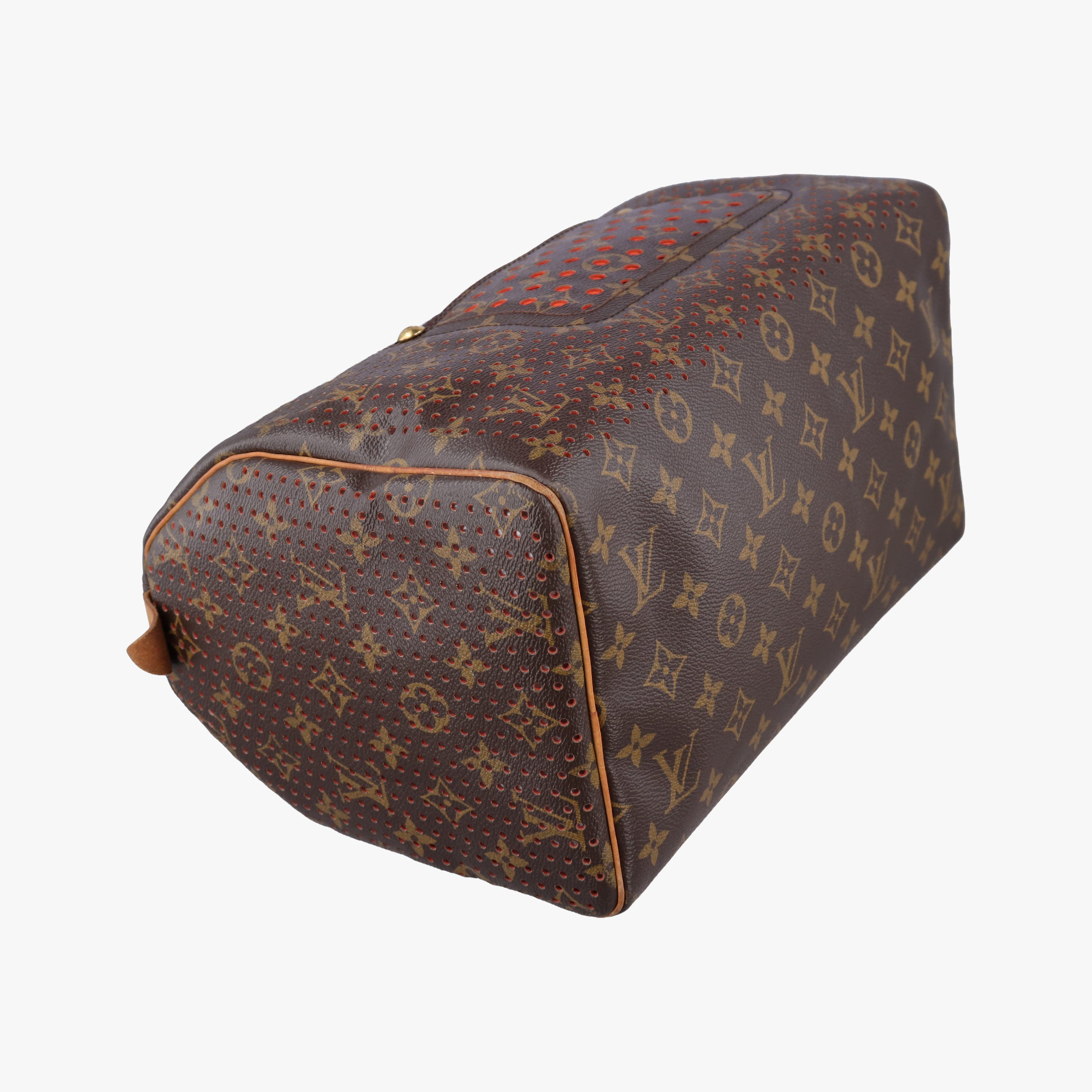 Pre-owned Louis Vuitton Speedy30 brown×Fuchsia Pink Monogram Perfo M95180 handbag | stylenewstar