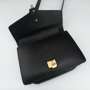 Pre-owned Gucci Sylvie Black×green×red Leather 421882 shoulderbag | stylenewstar