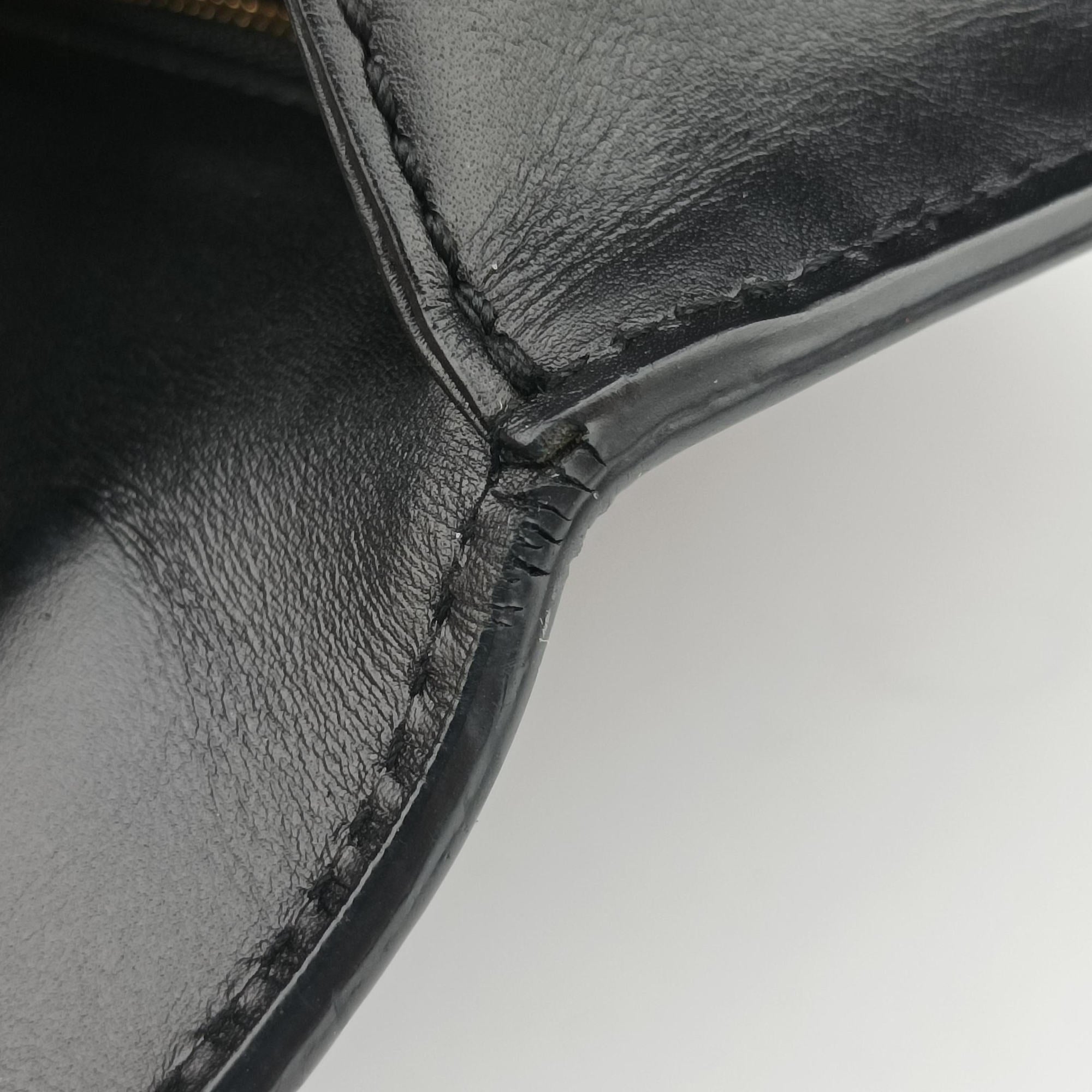 Pre-owned Gucci Sylvie Black×green×red Leather 421882 shoulderbag | stylenewstar