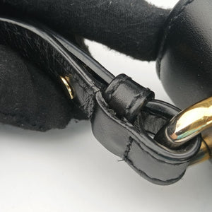 Pre-owned Gucci Sylvie Black×green×red Leather 421882 shoulderbag | stylenewstar