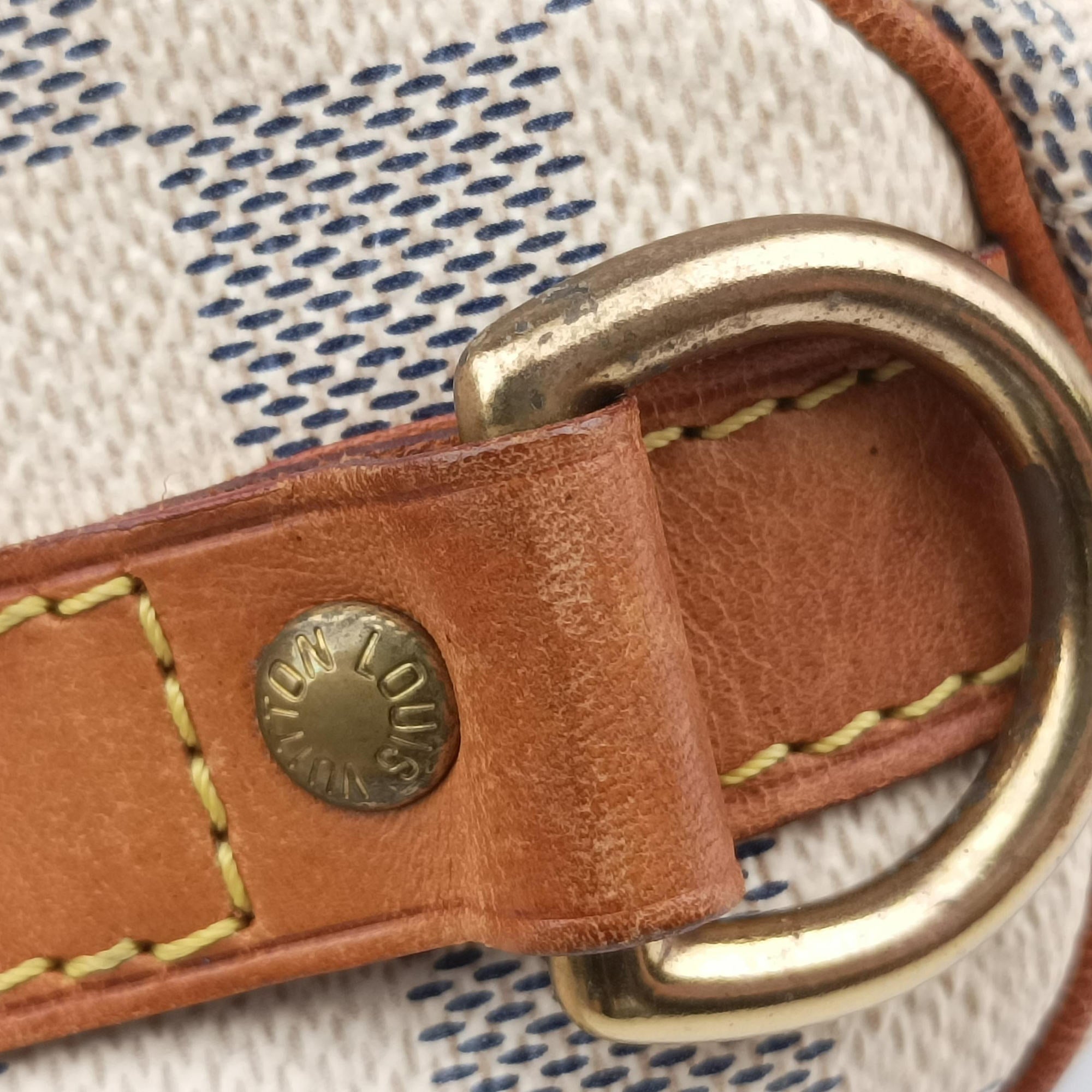 Vintage Louis Vuitton Speedy 25 AZUR Damier Canvas N41534 handbag | stylenewstar