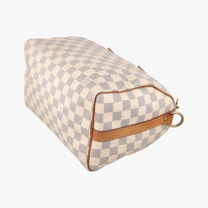 Vintage Louis Vuitton Speedy 25 AZUR Damier Canvas N41534 handbag | stylenewstar