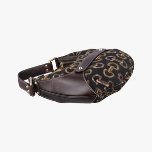 Pre-owned Gucci Amalfi bamboo Brown Canvas×Leather 154378 handbag | stylenewstar