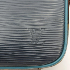Vintage Louis Vuitton Danube Slim PＭ brown×navy Monogram Canvas×epi M51459 shoulderbag | stylenewstar