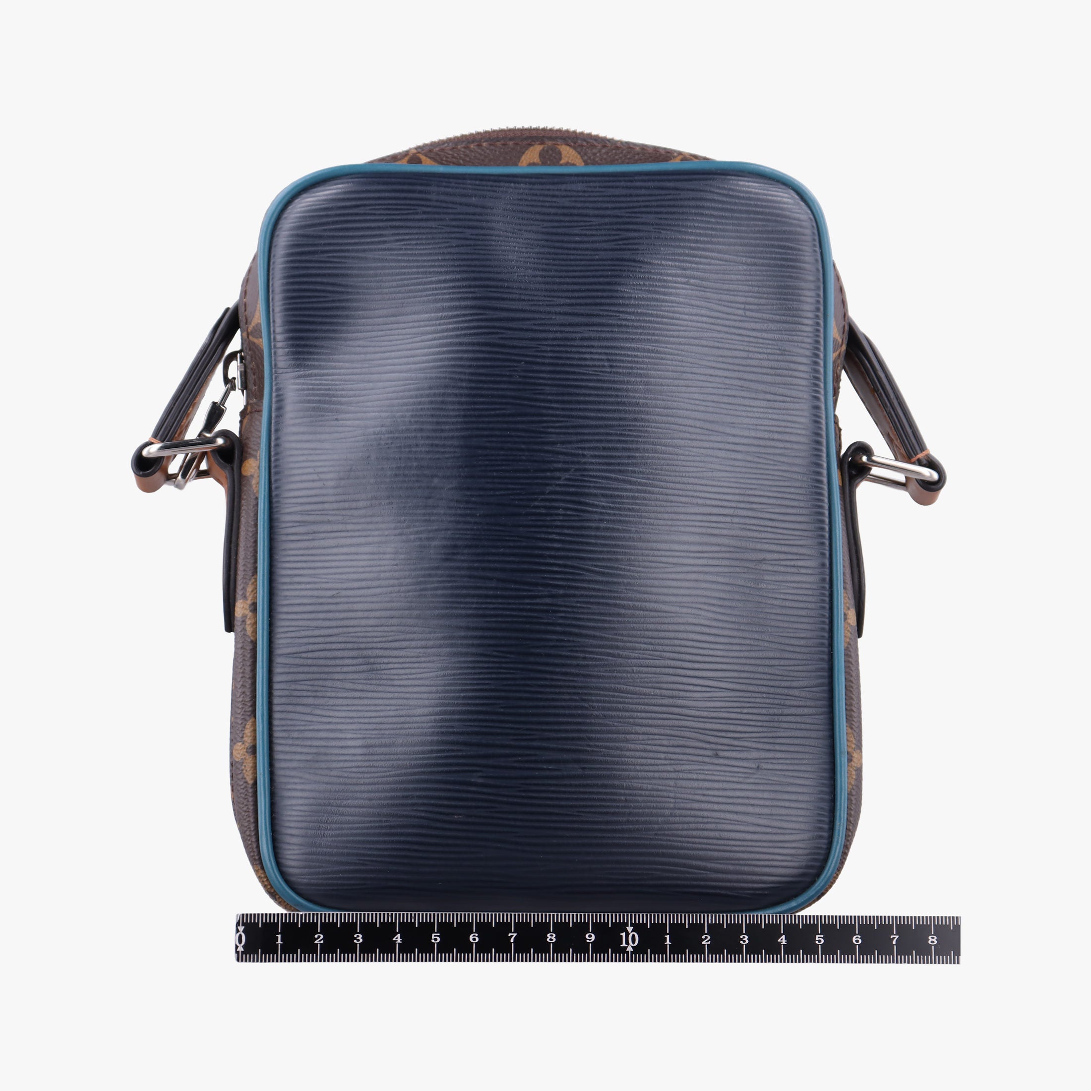 Vintage Louis Vuitton Danube Slim PＭ brown×navy Monogram Canvas×epi M51459 shoulderbag | stylenewstar