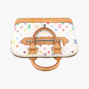 Pre-owned Louis Vuitton Alma PM white Monogram Multicolor M92647 handbag | stylenewstar