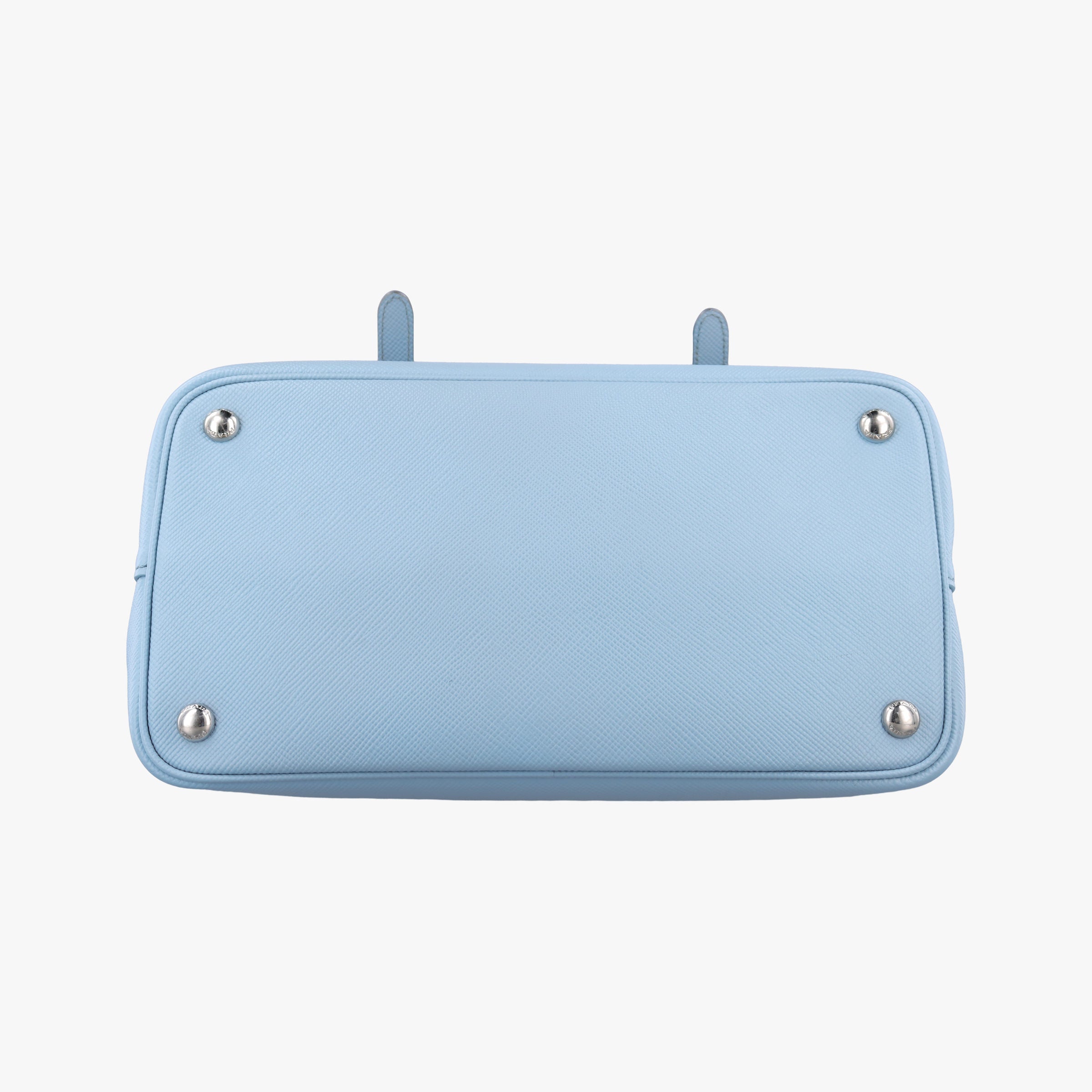 Pre-owned Prada Half Flap Double Turn Lock Blue SAFFIANO Leather BN2821 shoulderbag | stylenewstar