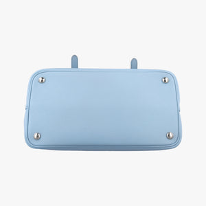 Pre-owned Prada Half Flap Double Turn Lock Blue SAFFIANO Leather BN2821 shoulderbag | stylenewstar