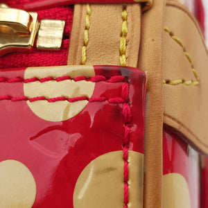 Secondhand Louis Vuitton Dot Infinity Papillon 30 ROUGE×white Vernis M91425 shoulderbag | stylenewstar
