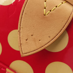 Secondhand Louis Vuitton Dot Infinity Papillon 30 ROUGE×white Vernis M91425 shoulderbag | stylenewstar