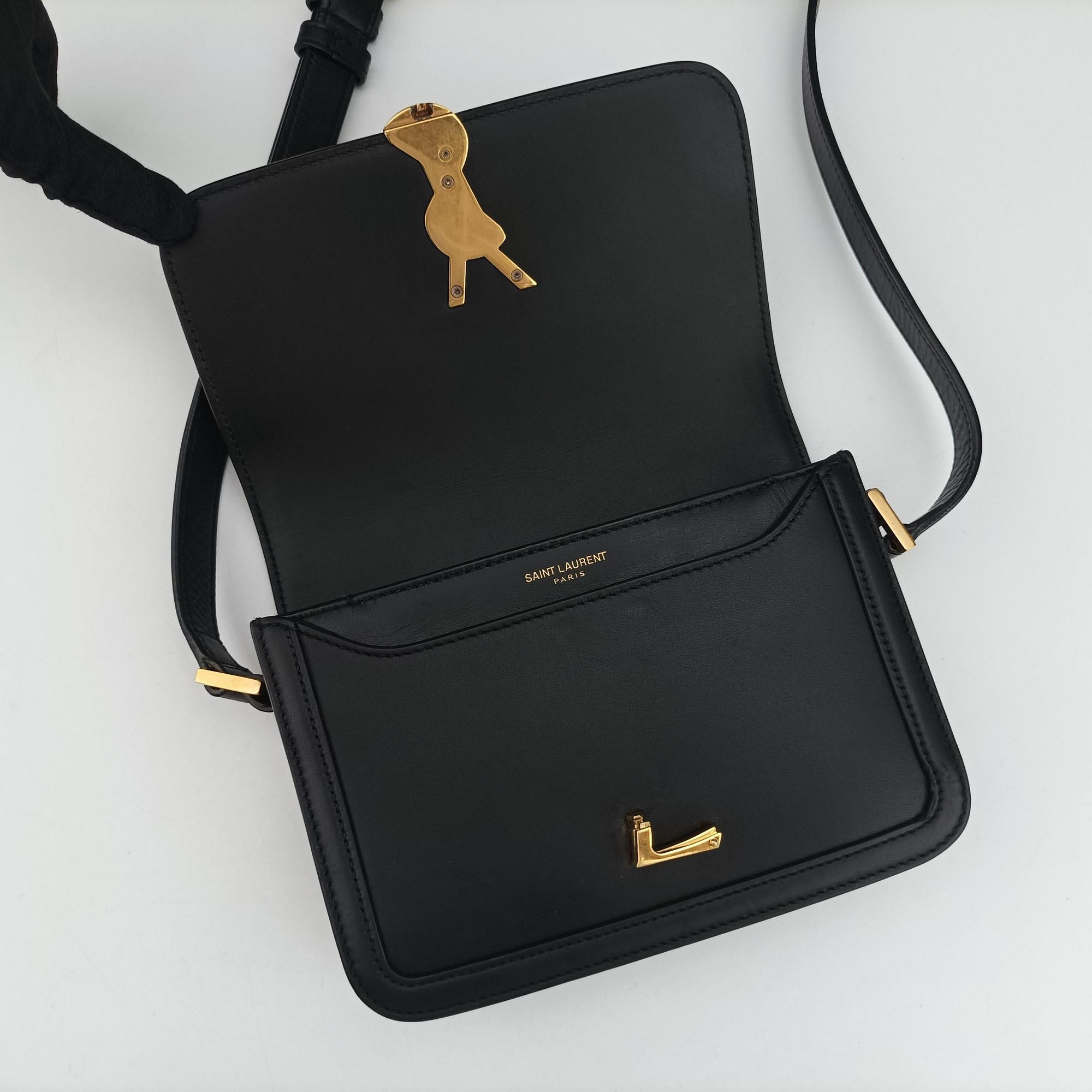 Secondhand Yves Saint Laurent Solferino Black Leather 634306 shoulderbag | stylenewstar