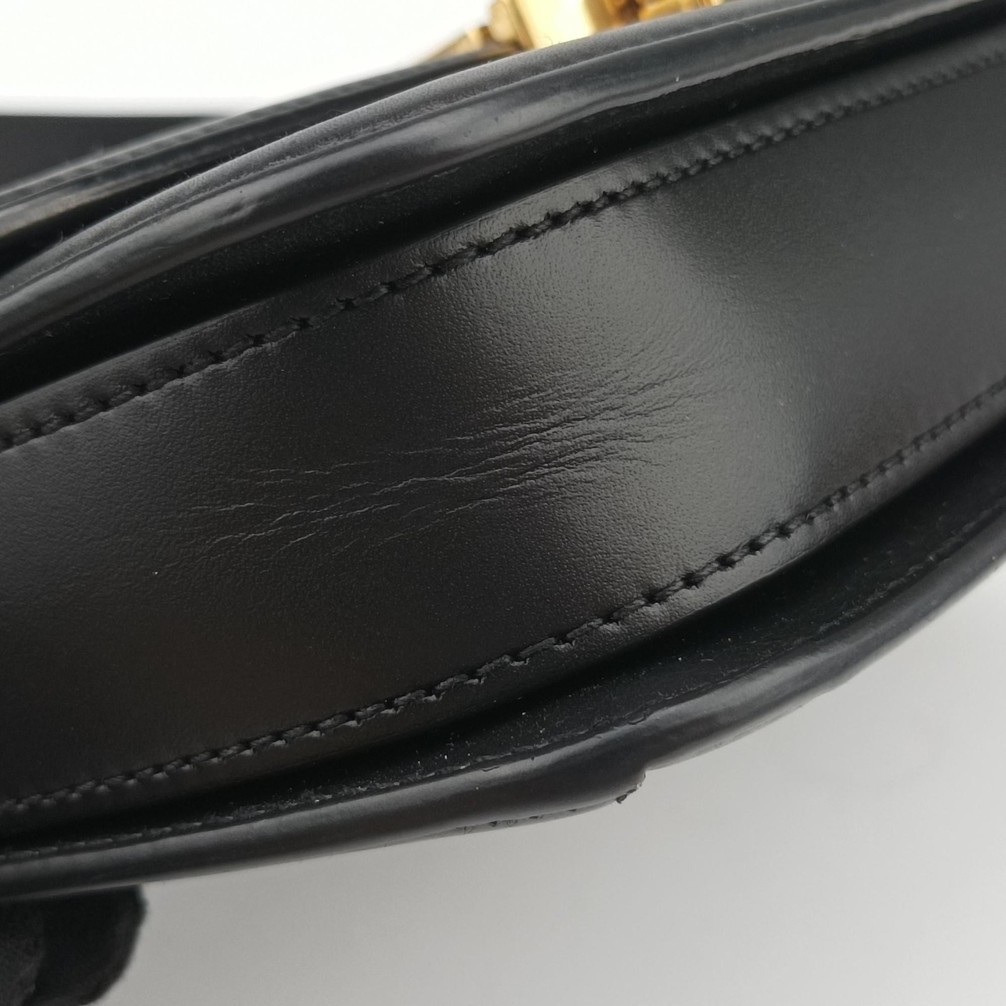 Secondhand Yves Saint Laurent Solferino Black Leather 634306 shoulderbag | stylenewstar