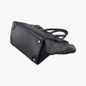 Pre-owned Celine Luggage Mini Shopper Black Leather  handbag | stylenewstar