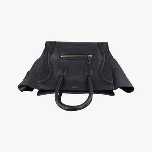 Pre-owned Celine Luggage Mini Shopper Black Leather  handbag | stylenewstar