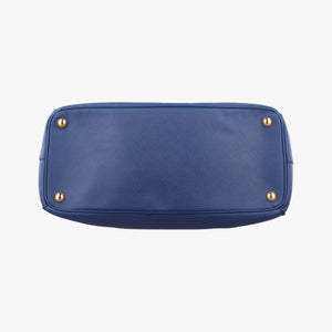 Pre-owned Prada Galleria Blue SAFFIANO Leather BN1786 handbag | stylenewstar