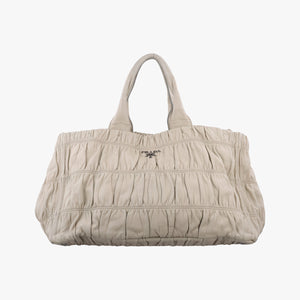 Vintage Prada Gaufre Beige Nappa Leather  handbag | stylenewstar
