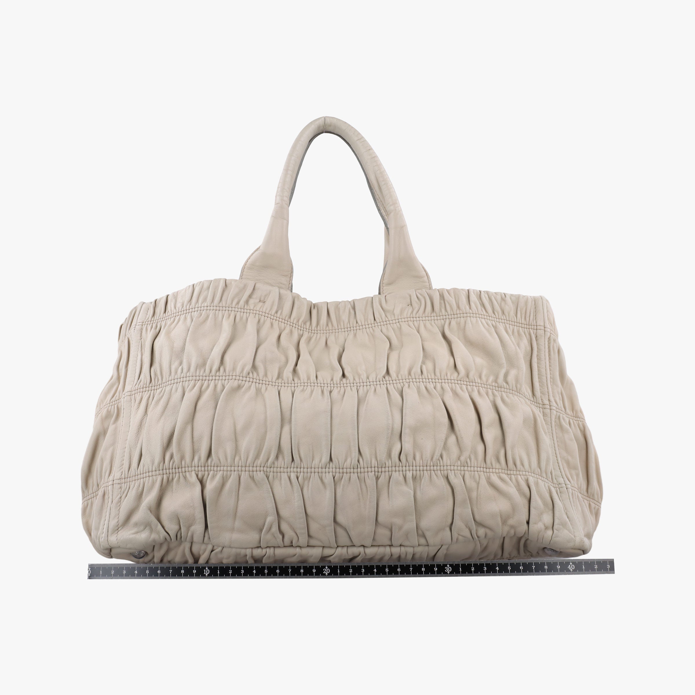 Vintage Prada Gaufre Beige Nappa Leather  handbag | stylenewstar