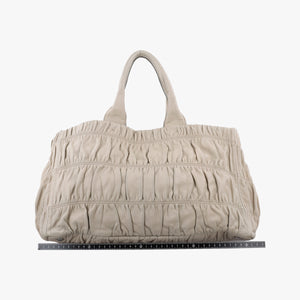 Vintage Prada Gaufre Beige Nappa Leather  handbag | stylenewstar