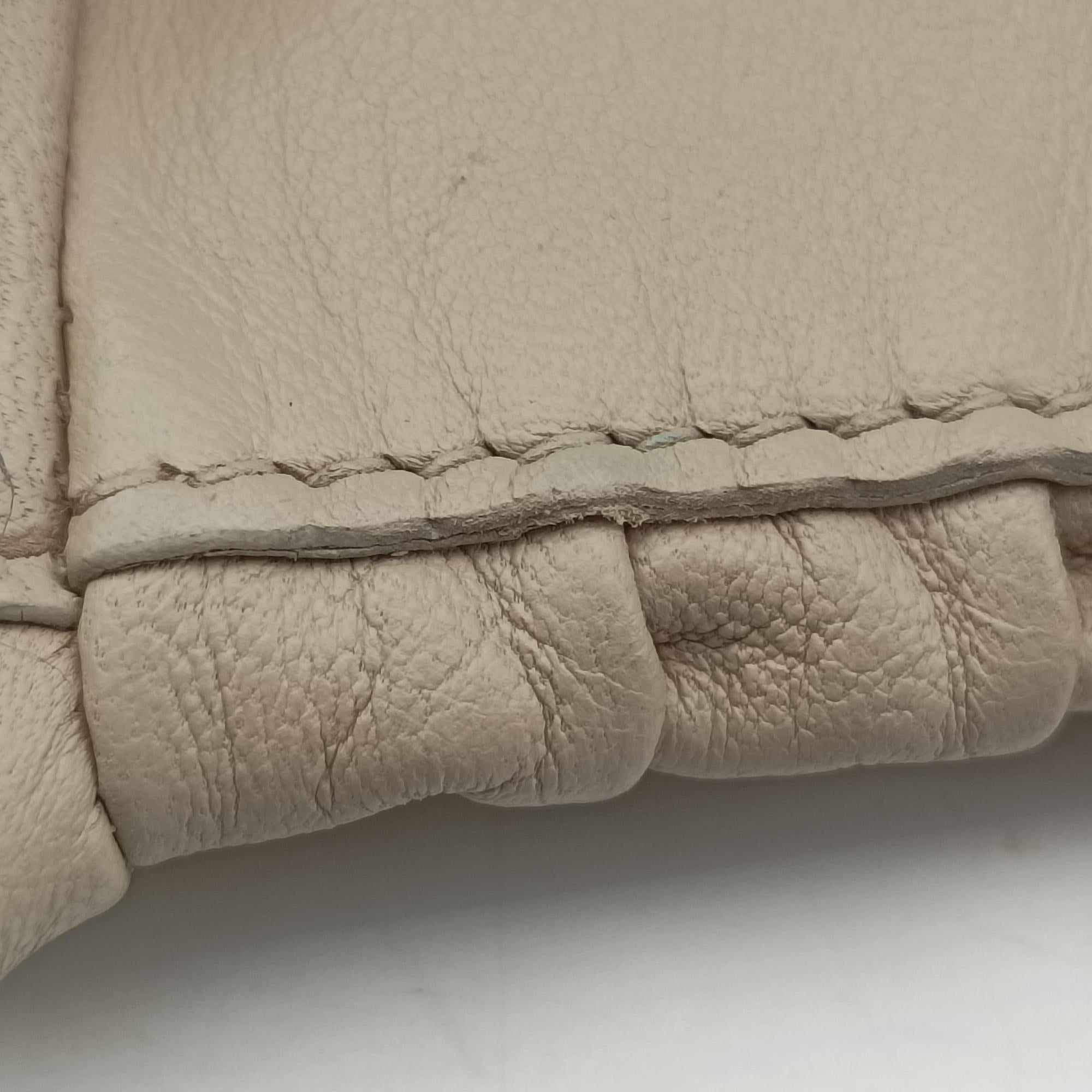 Vintage Prada Gaufre Beige Nappa Leather  handbag | stylenewstar