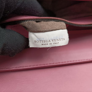 Pre-owned Bottega Veneta Intrecciato Pink lambskin  shoulderbag | stylenewstar