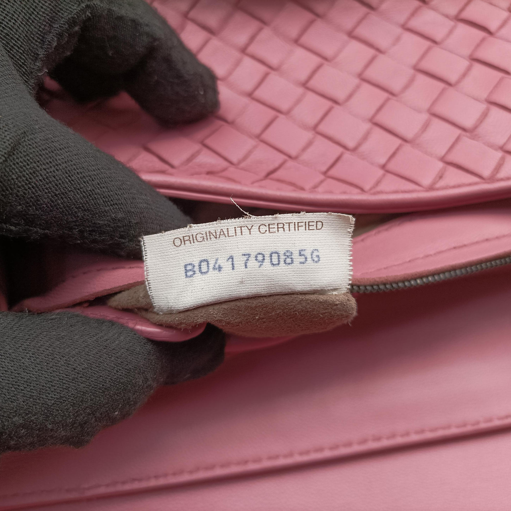 Pre-owned Bottega Veneta Intrecciato Pink lambskin  shoulderbag | stylenewstar
