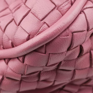 Pre-owned Bottega Veneta Intrecciato Pink lambskin  shoulderbag | stylenewstar