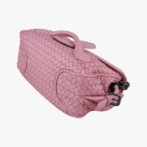 Pre-owned Bottega Veneta Intrecciato Pink lambskin  shoulderbag | stylenewstar